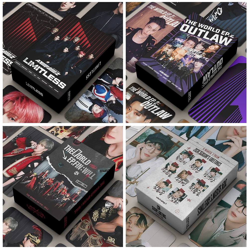 ATeez интегрированные карточки, альбом Limitless, 55 карточек-постеров, DIY LOMO