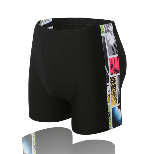 Men's Swim Trunks Hot Spring Four Seasons Swimming Shorts Trendy Print Fashion Plus Size Beach Sand Flat-bottom Swim Trunks Manufacturer