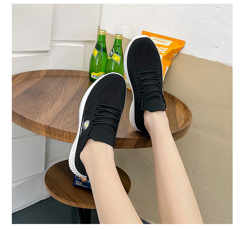 INS Version coréenne de chaussures tissées volantes pour femmes, chaussures de sport respirantes pour étudiantes, Fitness, course à pied, loisirs de rue, nouvelle collection été 2023_voghion.com