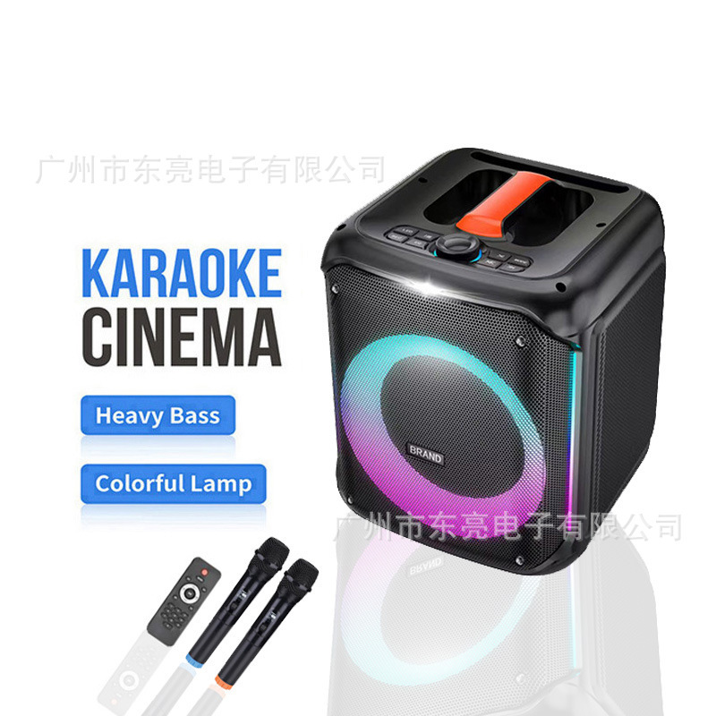 Ttd-K8 Outdoor High Power Bluetooth Speaker 8inch Multifunctional Home Karaoke Led Speaker High Volume Subwoofer