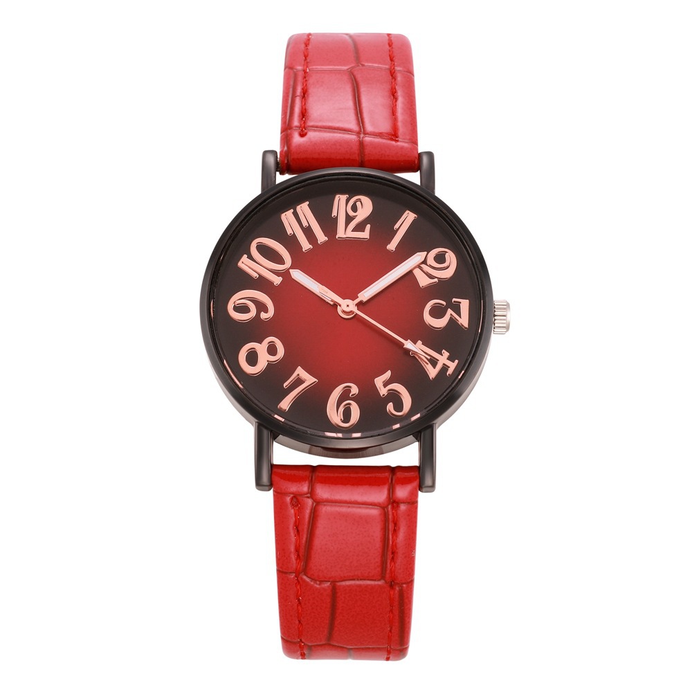 fashion big digital eye-popping crocodile pattern belt student female watch dressing all-match quartz female watch_voghion.com