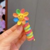 Rainbow children's cartoon colorful telephone, hair accessory for kindergarten, 2023 collection, 3-6 years