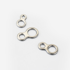 Iron plate circle lure circle Nanyou boat fishing big blue needle sea fishing slow rolling iron plate connector stainless steel figure-eight ring