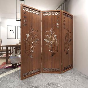 Free Shipping Living Room Chinese Modern Simple Screen Partition Wooden Mobile Simple Folding Wall Decorative Partition Rack