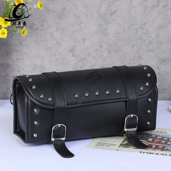 Black Motorcycle Hanging Bag, Motorcycle Left and Right Side Bags, Large-Capacity Storage Bag, Riding Hook Bag, Cross-Body Backpack
