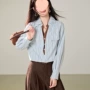 单穿长袖秋季条纹衬衫