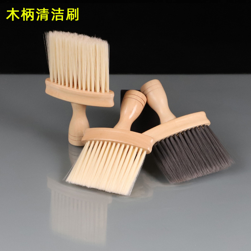 High-End Wooden Handle Cleaning Brush Car Air Conditioning Outlet Brush Extended Brush Car Interior Gap Cleaning Brush