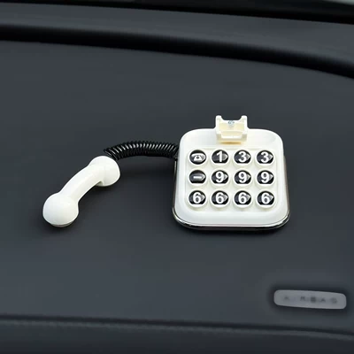 Nömrəli dayanma kartı – in Car - minimalist-style-beige-phone-number-plate