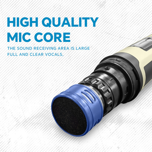 GAW-9001 Wireless Microphone: 1-to-2 Home Use, Professional KTV Stage & Conference U-Band Model with Anti-Feedback Technology