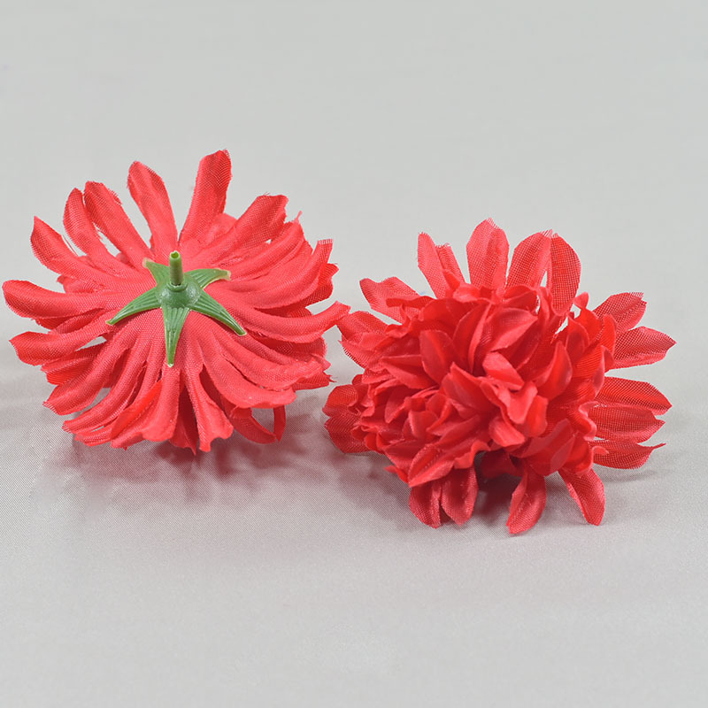 Simulación de crisantemo de 4 capas flores artificiales flores de seda disparo props artísticos colocación de flores crisantemo cabeza de flores