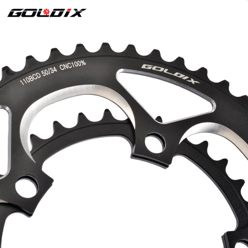 GOLDIX road bike chainring ultra-light 7075 aluminum alloy chainring 50/34T sprocket 110BCD