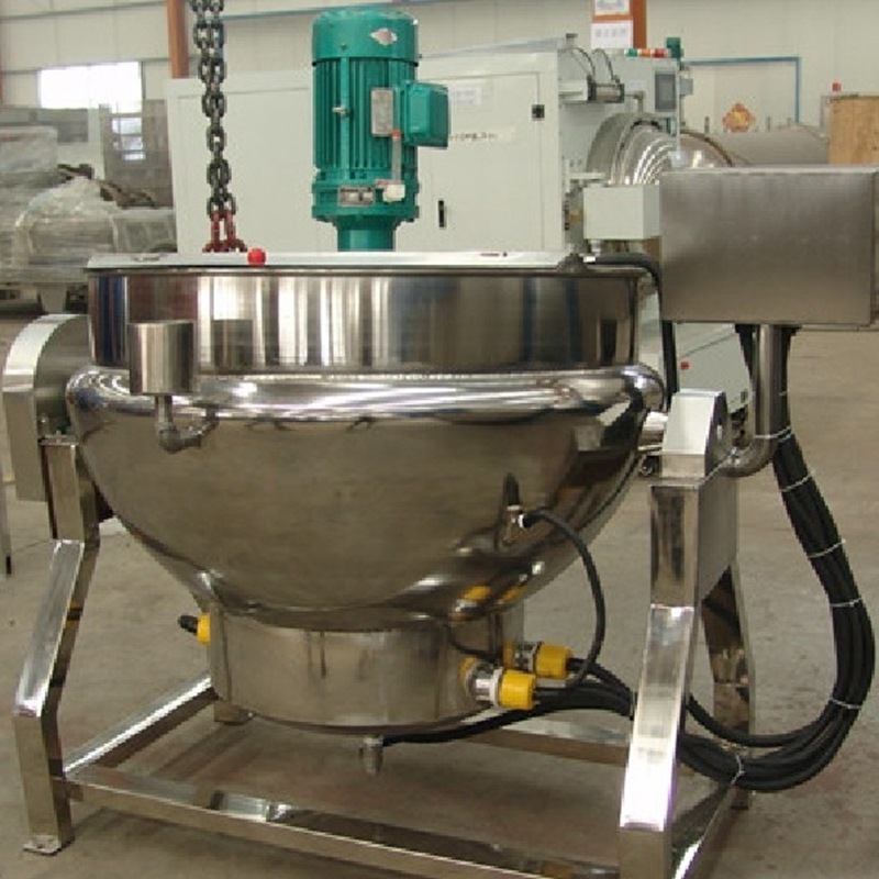 不锈钢电加热可倾斜夹层锅 大型预制菜炒锅全自动卤煮锅食堂炒锅