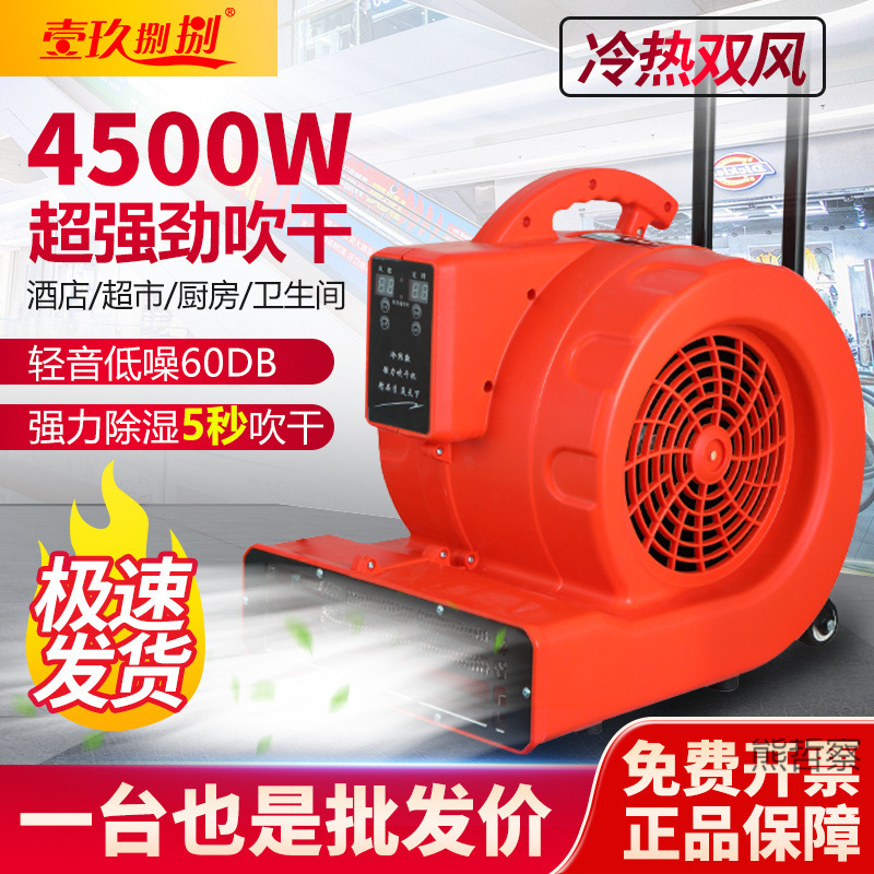 Powerful floor blowing machine commercial high-power drying hair dryer hotel carpet toilet floor floor dehumidification dryer