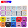 Foot 1A color double -port 2USB mobile phone charger 5V 2 usb travel adapter cross -border wholesale