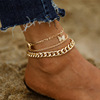 Beach ankle bracelet heart-shaped, suitable for import, European style