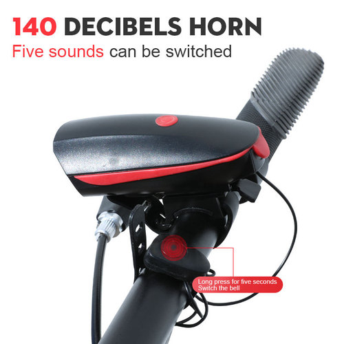 7588 bicycle light mountain bike bicycle headlight rechargeable flashlight riding equipment accessories set night riding