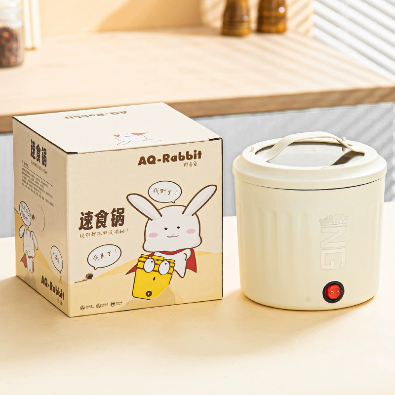 Электрический многофункциональный горшок AQ‑Rabbit, 1,2–2,8 л для лапши и тушения с пароваркой