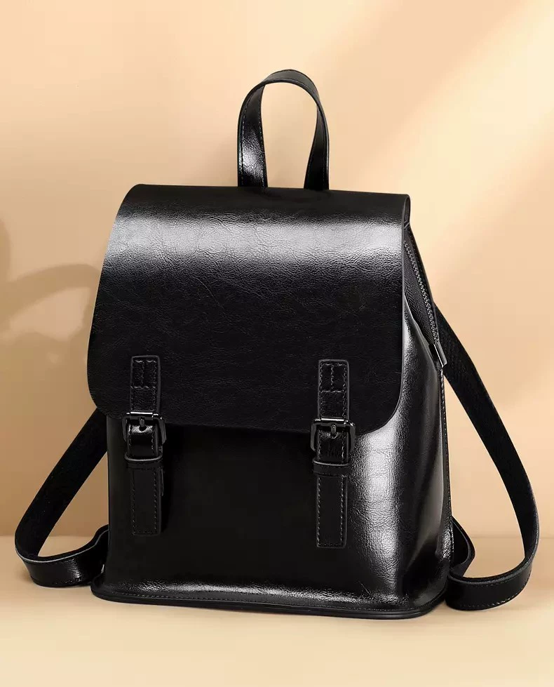 Retro backpack, shoulder bag, one-shoulder bag, genuine leather