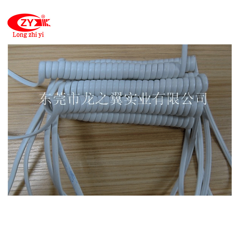 推荐厂家直销室内电话线 标准弹弓电话线 标准电话线 电话线卷线
