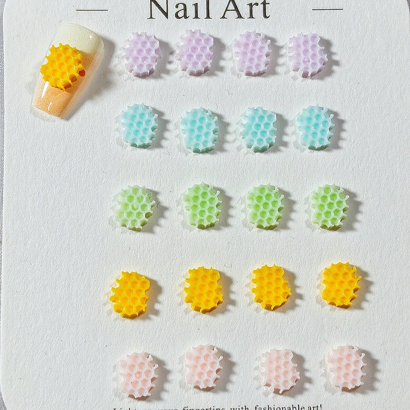 Имитация пчелиных сот для нейл-арта, накладные ногти, серьги, заколки, одежда для миниатюрных кукол, миниатюрные изделия ручной работы, DIY