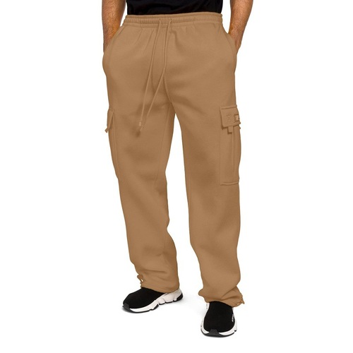 Custom Designed Loose Men's Work Pants with Pockets, Drawstring, and Ankle Ties for Sporty and Casual Wear
