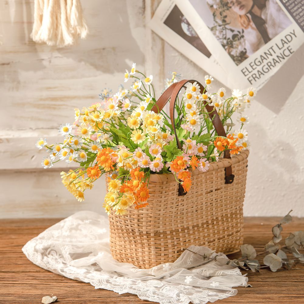 婚慶裝飾品春色洋甘菊仿真花廠家假花綠植物批發INS風跨境MW66791