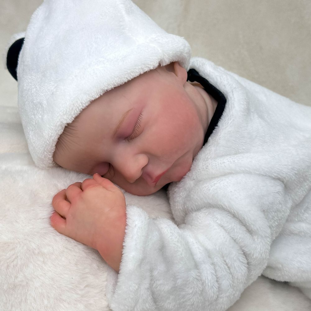 Bebé Le pesado rn simulación spot Re muñeca viviente transfronteriza muñeca juguete ol fuente bo goma blanda lD Henghua