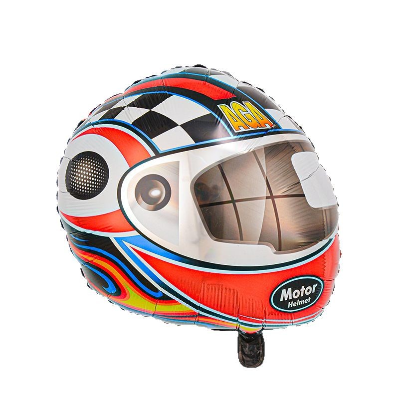 Globo de aluminio con diseño de bandera de competición de automovilismo de Fórmula 1, decoración para fiestas
