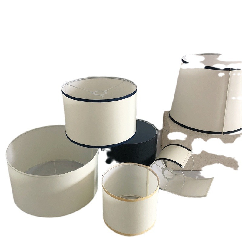 Transfronteriza desmontable plegable KD pantalla Shell sombreado redondo de lino de tela de mesa lámpara de pared lámpara de pie lámpara colgante Accesorios