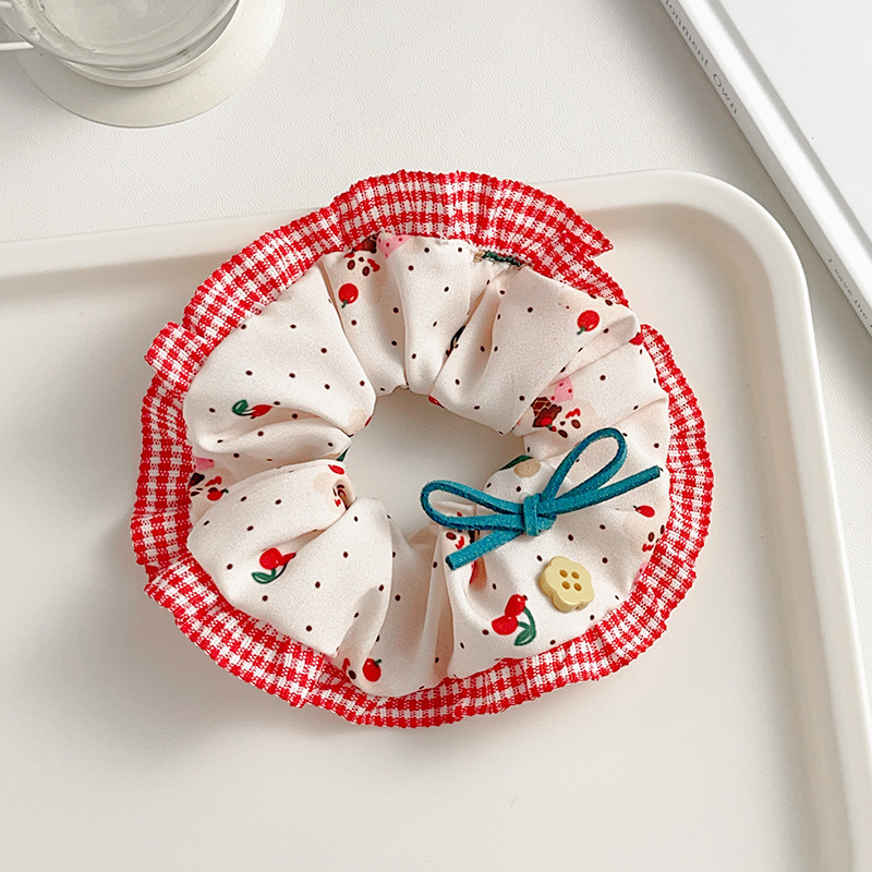 Correa coreana arco de mariposa intestino 2025 cabello anillo de cabello de cabello de cola de cabello de la niña decoración de invierno invierno decoración de invierno
