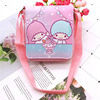 Cartoon trend one-shoulder bag, polyurethane handheld organizer bag, shoulder bag