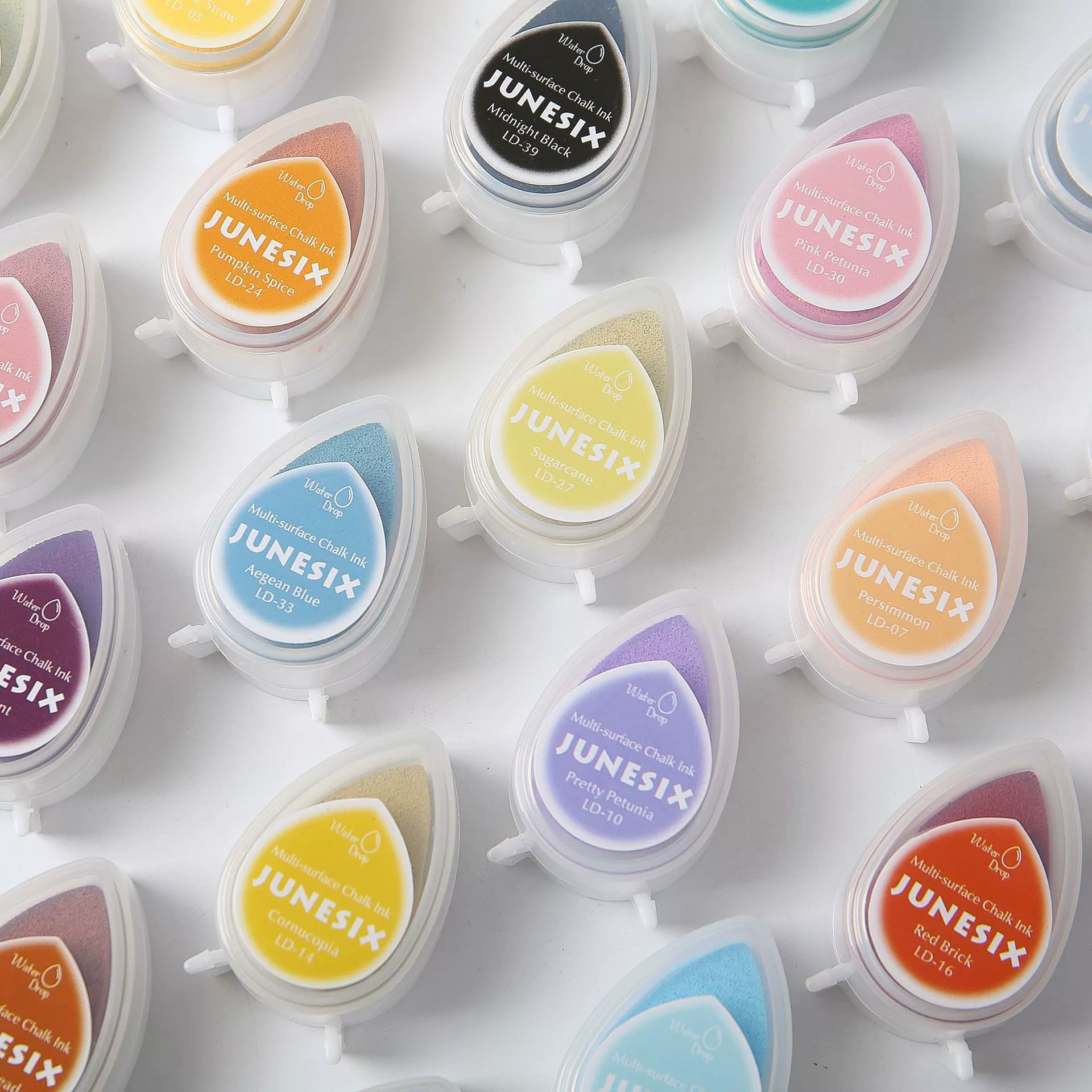 Многоцелевой чернильный блок LD серии для трансграничной гравировки, 40 цветов, с чернилами в форме капли воды