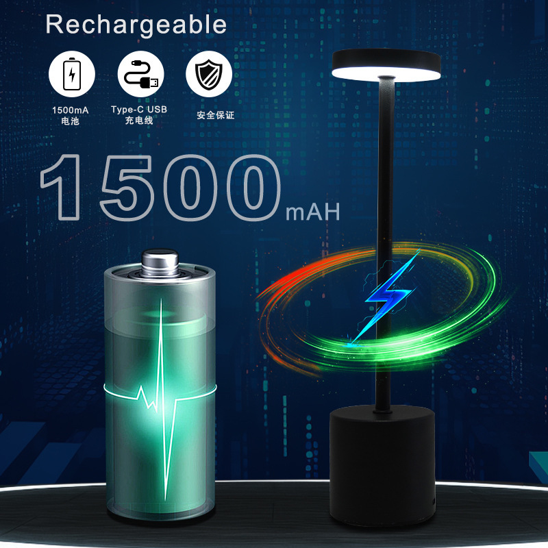 Lámpara de mesa en forma de trabajo transfronteriza, restaurante, bar, luz de ambiente, carga USB, dormitorio, luz de noche junto a la cama, aire industrial regulable image 5
