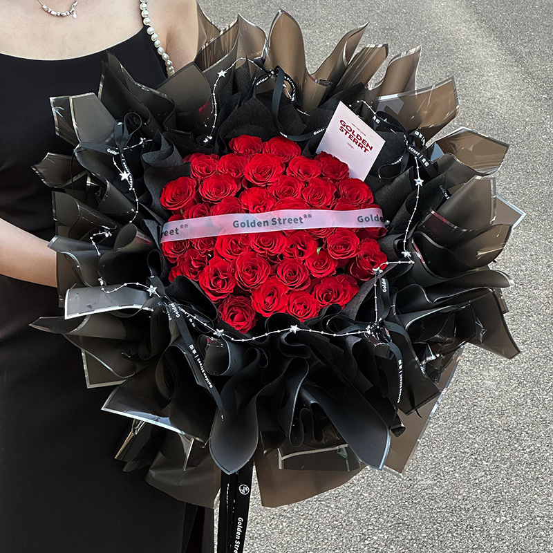 Nuevo papel de embalaje de iones de plata de color sólido película de gelatina de plata papel de borde impermeable papel florista materiales de flor