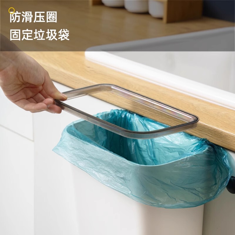 台所のゴミ箱の壁掛け式家庭用の腰をかがめない食器棚の扉の台所の余分な収納桶のシンプルなアイデアの吊り式の紙かご|undefined