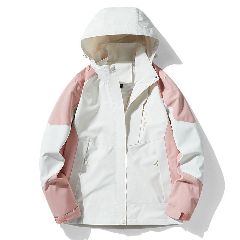 HS-1818D (라이너가없는 싱글 코트) 핑크 및 백인 여성