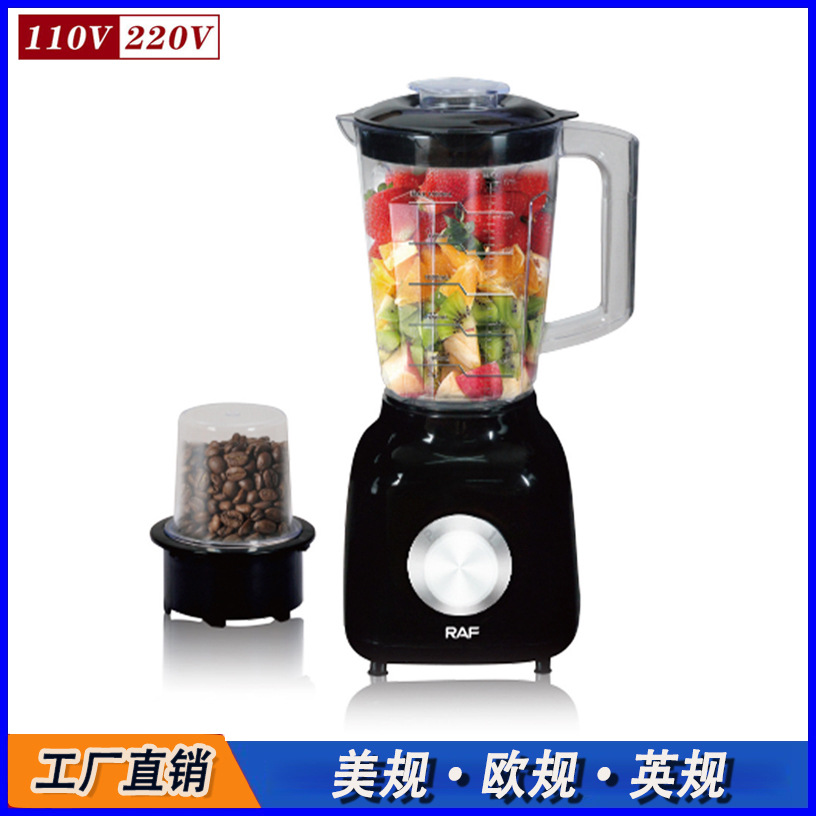 1.5L estándar americano 110V estándar europeo 220V transfronterizo multifuncional máquina de jugo de frutas y verduras auto-jugo de cocina