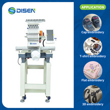 Single Head 12 Needle Computerized Cap Embroidery Machine