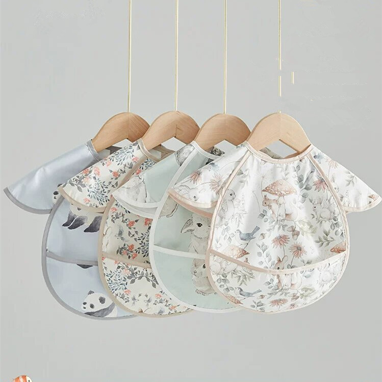 Children's overalls summer men's and women's baby eating bib waterproof food bag baby Denmark reverse clothing maternal and child supplies wholesale