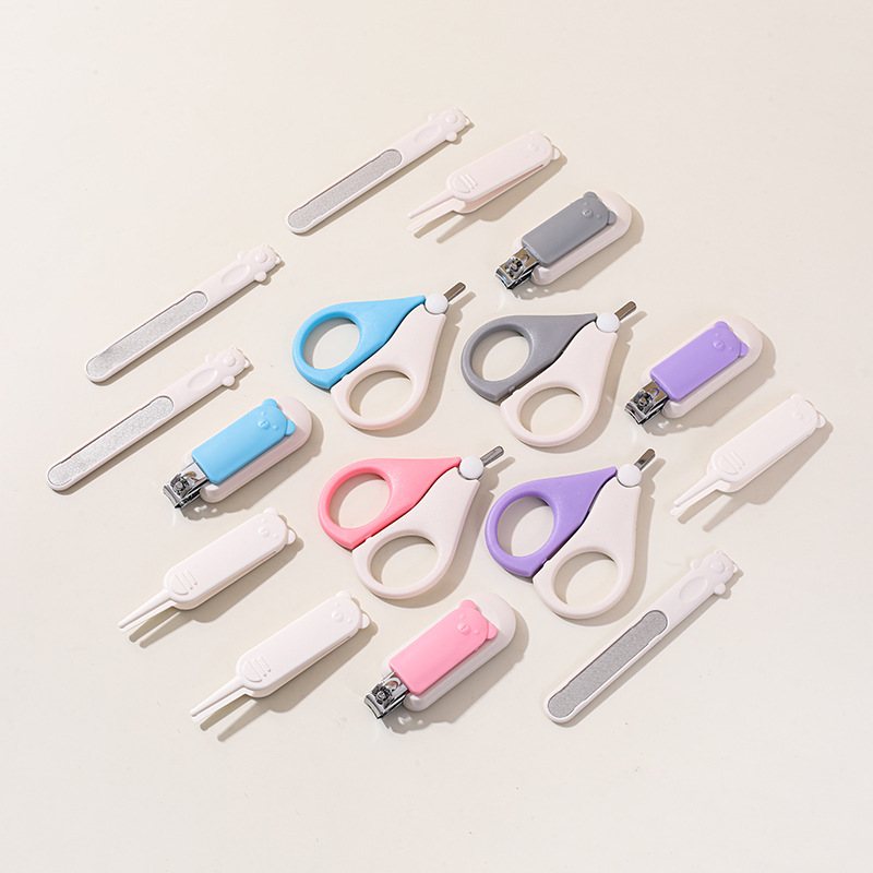 Set de Cortaúñas de Seguridad para Bebé de Plástico y Acero al Carbono image 4