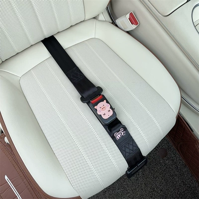 Safety Belt Fixed Car seat belt - three-point-anti-strangle-safety-belt-black-hai-zhu