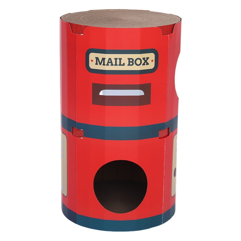 Gato arena gato tablero del rasguño integrado gato garra tablero resistente al desgaste no-chip etiqueta de la pared vertical cartón corrugado papel gato casa molienda garra