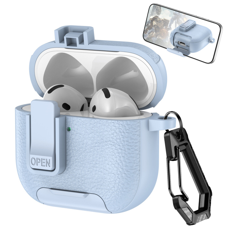 Apple AirPods 2/34/pro2世代に適したスイッチ付きソフトプラスチック保護カバー、クリエイティブな落下防止ヘッドフォンケース|undefined