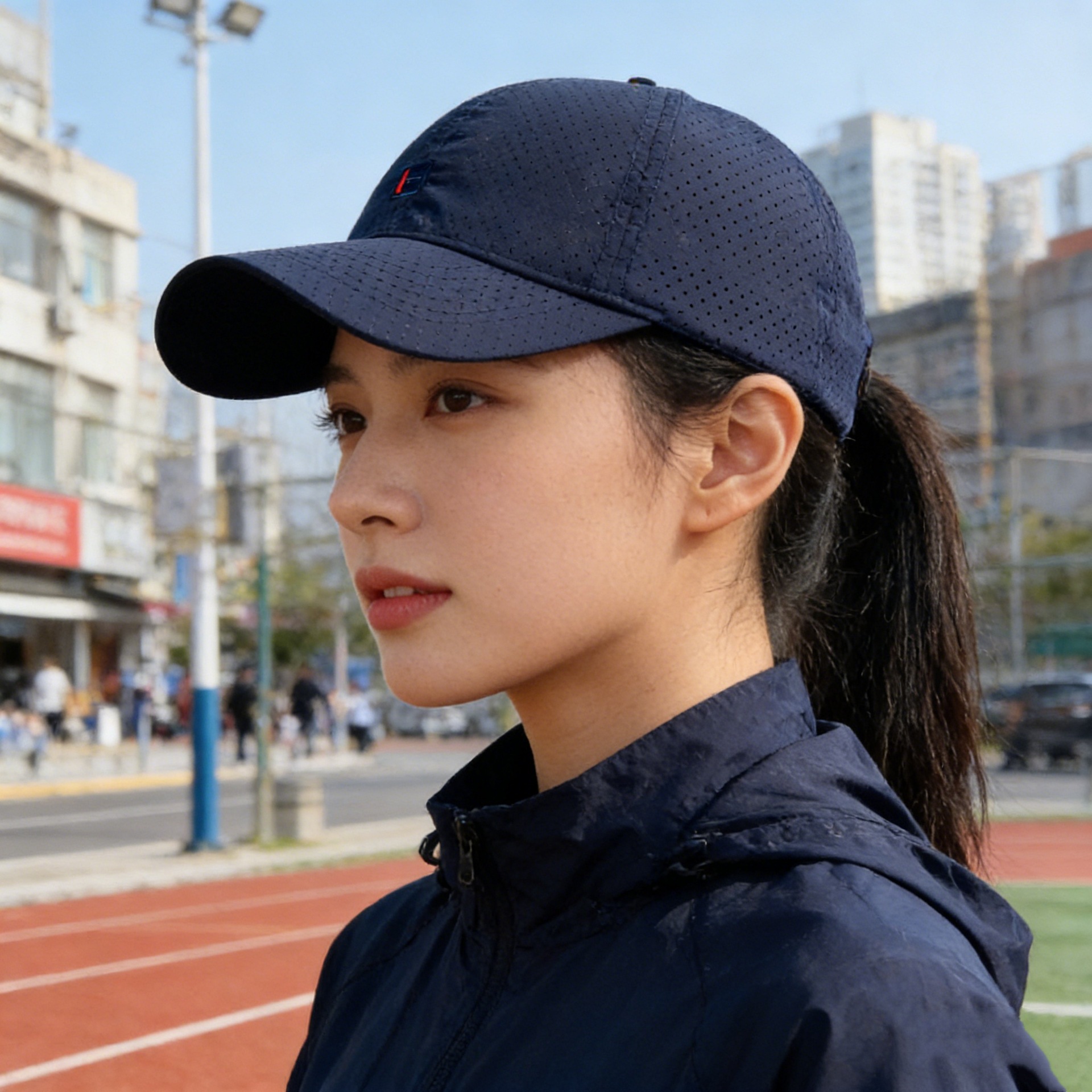 Spring Summer New Quick-dry Perfored Baseball Kerry Zhongxiu Simple And Stylish Duckbill Cap, Outdoor Sun Protection_voghion.com