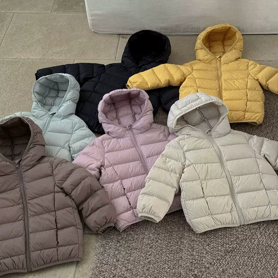 【新国标90白鸭绒】三防儿童轻薄款羽绒服中小童轻薄保暖连帽外套