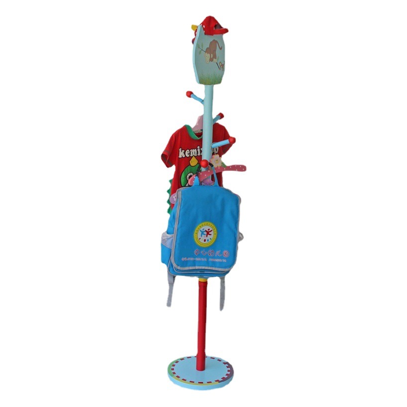 Cross-Border E-Commerce Wooden Children's Furniture Children's Coat Rack Wooden Clothes Rack Wholesale in Stock