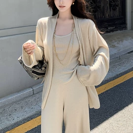 时尚休闲套装;连衣裙;女式针织衫