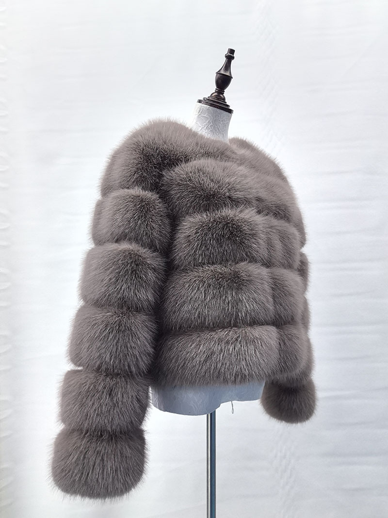 Damenbekleidung Pelz Spleißen Pelzmantel Damen Stil Casual Langarm Winter Warm Pelzmantel_voghion.com