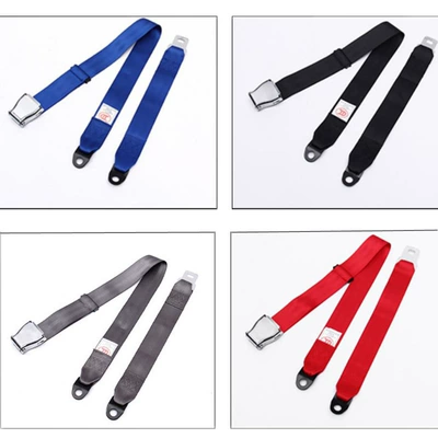 Rail Seats, Airplane Two-Point Seat — Car seat belt