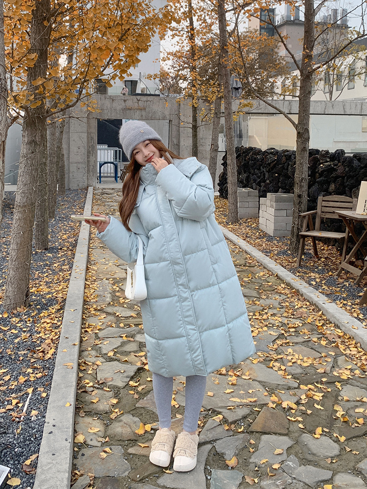 2023 invierno nuevo abrigo de algodón plumón de mujer largo y grueso sobre la rodilla chaqueta de algodón coreana explosión de la chaqueta de algodón de los estudiantes